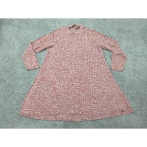 Bobbie Brooks‎ A-line Dress Womens 3X PLUS Red Ribbed Knit Knee Length Casual